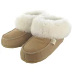 Huisbooties 100 % wol - beige 41