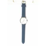 Horloge groot zilver/donkerblauw