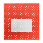 Enveloppen - Rood met witte stippen - 14,2x14,2cm - 25st.