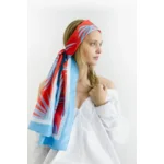 Blue Palms Scarf