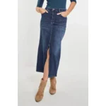 Para Mi Jeans Rok: Jealey, Dark Used, met split vooraan ( PARA.324 )