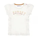 Dirkje Meisjes Shortsleeve Tshirt Sunset White