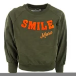 Stones & Bones Meisjes Longsleeve Tshirt Donna Smile More Khaki