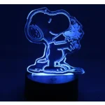 3D led lamp - snoopy