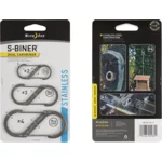 Nite Ize S-Biner Size #2 #3 #4 Roestvrij Staal Karabijnhaak  3 Stuks SB234-03-11