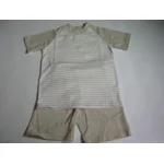 Wit/beige gestreepte pyjama staxo 128/8J