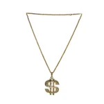 Deluxe Dollar Halsketting Goud | Disco  Dollar Halsketting