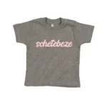 T-Shirt Schetebeze Grijs/Roze 12-18 mnd