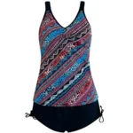 Sunmarin Tankini: multicolor ( Shortmodel ) ( tot maat 50 ) ( Sunf.86 )