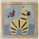 Houten puzzel - Zebra- 9 stukjes