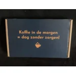 Brievenbus post Koffie in de morgen = een dag zonder zorgen!