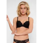 Lingadore – Black Flower – BH Push-Up  – 6614 – Black