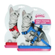 Pawise Kitten Harness With Leash Red/Blue