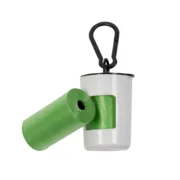 Poepzakjes bio dispenser koker op blister Groen 2x20st