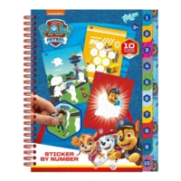 Totum Boek PAW Patrol Stickeren op Nummer