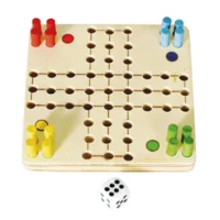 Spel - Minispel - Ludo - Mens erger je niet - Hout