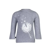 unisex shirtje blowflower grey