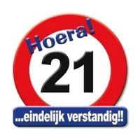 Huldebord - 21 Jaar**