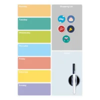 Balvi Magnetisch koelkastbord Weekplanner met marker