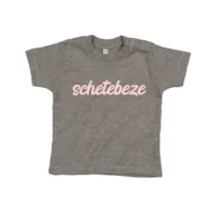 T-Shirt Schetebeze Grijs/Roze 3-6 mnd