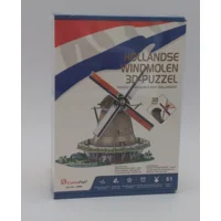 Cubicfun 3D puzzel - Hollandse Windmolen - 61 stukjes