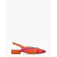 Maripe Anouk-Ma Oranje/Roze Dames Slingbacks