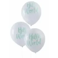 Latexballonnen 'Hello World'