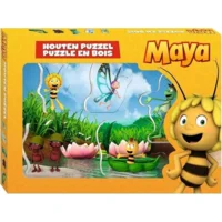 Studio 100 Maya de bij - Houten Puzzel - 5 dikke houten puzzelstukken