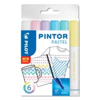 Pilot Pintor EF pastel set 6 stuks