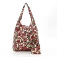 Shopper tas rozen beige gerecycleerde nylon