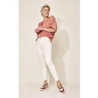 Para Mi Broek: Celine Lace, Color Denim, Off White, broderie ( PARA.220 )