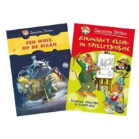 Geronimo Stilton Vakantiepakket: Een muis op de maan + Geronimo's kleur- en spelletjesboek