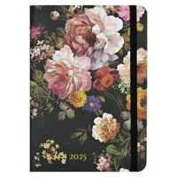 Agenda - 2025 - Compact - 16 maanden - Midnight floral - 12,7x17,8cm