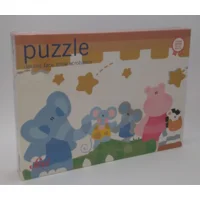 Sevi - Tweezijdige houten puzzel - Circus - 24 stukjes