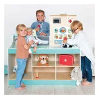 Houten speelgoed dokter station 3-in-1