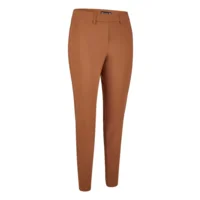 KJ Brand Broek: Camel, Elastiek in de lenden, ( luxe broek ) ( BRA.316 )