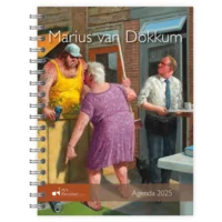 Bureau agenda - 2025  - Marius van Dokkum -17.6x23,8cm - Met spiraal