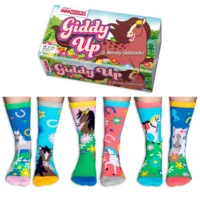 Oddsocks Paard Giddy Up Meisjessokken Mismatched 30-38