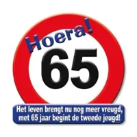 Huldebord - 65 Jaar