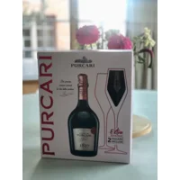 Purcari - Sparkling - Cuvée Brut Rosé - GIFT BOX incl. 2 glazen