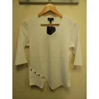 Marble T-shirt: Wit 100% Katoen ( MAR.120 )