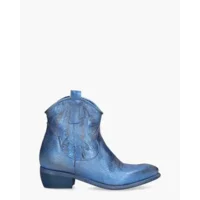 Zoe Italy Tex Blauw Dames Enkelboots