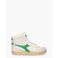 Diadora Heritage Mi Basket Used Wit/Groen Damessneakers