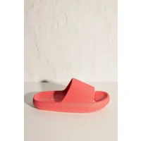 Ysabel Mora Slip On teenslippers in koraalrood