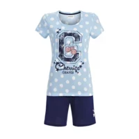 Ringella Damesshorty, Blauw Met Opdruk