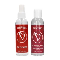 Glijmiddel Anaal Op Waterbasis Premium Erovibes 150 ml + GRATIS Toycleaner Spray