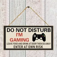 Deurbord Do Not Disturb I'm Gaming