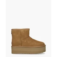 Ugg Classic Mini Platform Cognac Dames Enkelboots