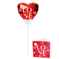 Folieballon - Mini - Love - 15cm - Met cadeaukaartje