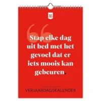 Verjaardagskalender - 365 dagen succesvol - 21x29,7cm